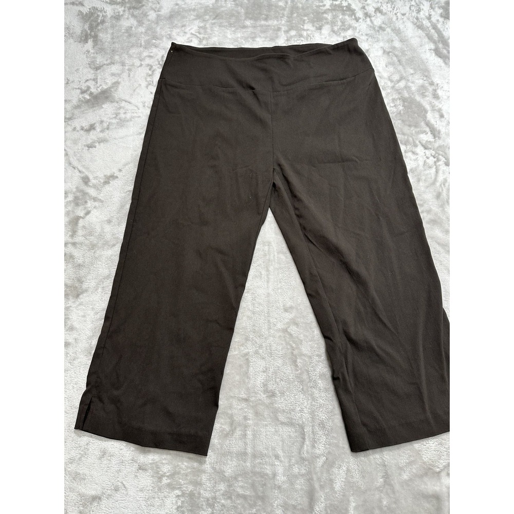 ATTYRE Pants Women's Size 8P‎ Brown Capris Wide Leg EUC